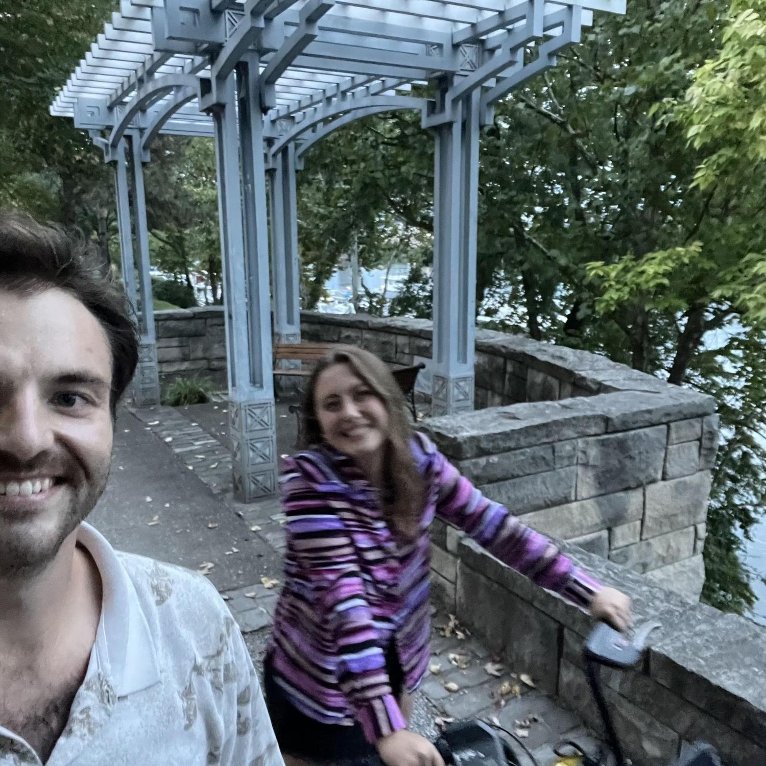 Biking to a concert in Pittsburgh