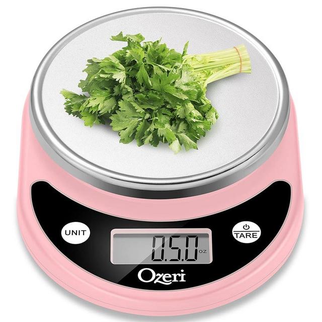 Ozeri Pronto Digital Multifunction Kitchen and Food Scale,Crystal Rose