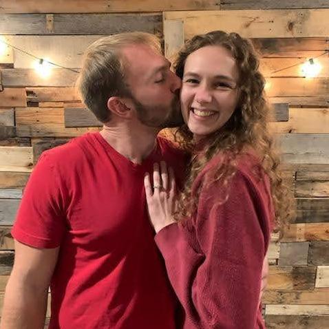 Our first picture as an engaged couple.