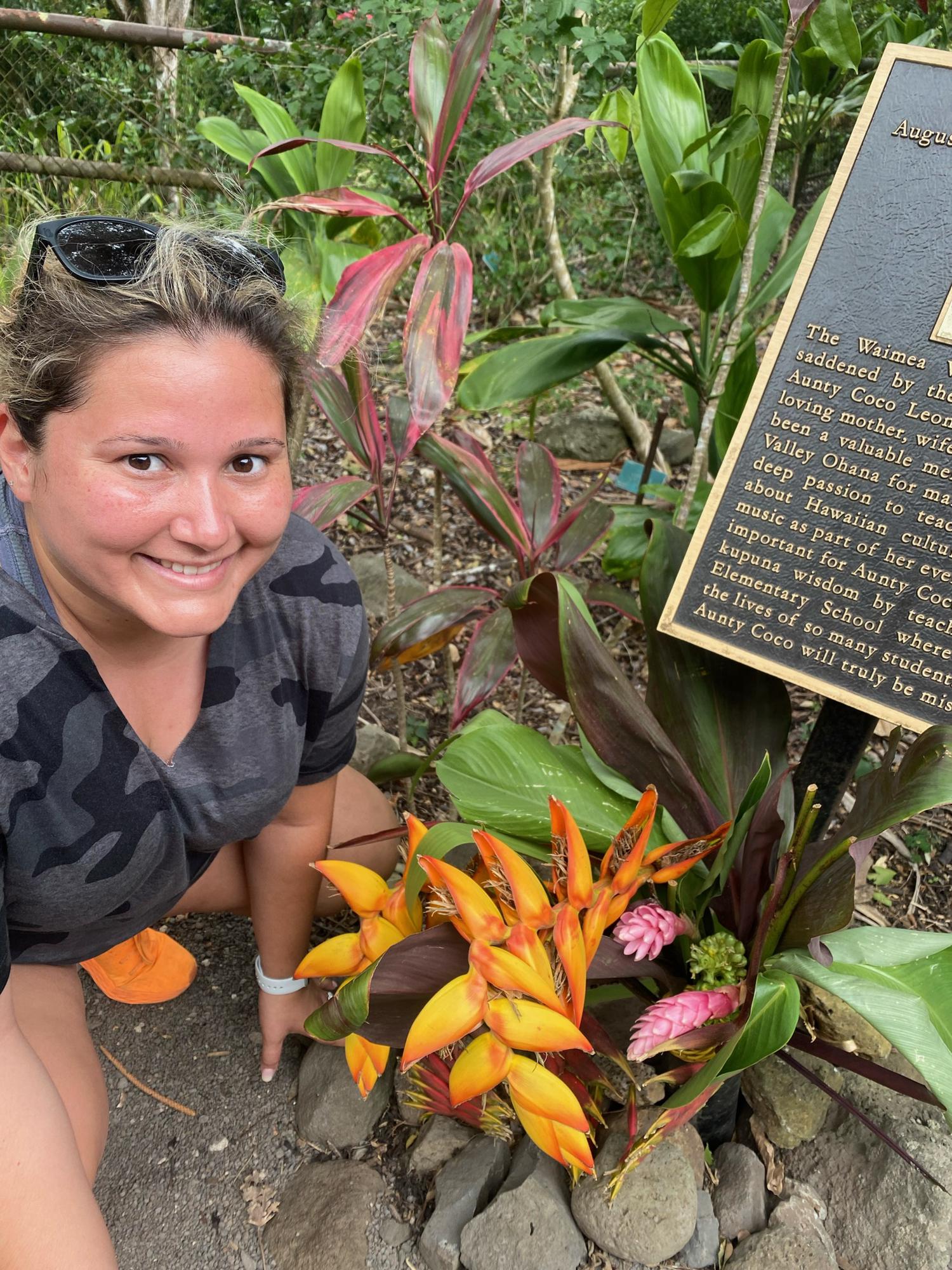 The nature center/ water fall next to the Dole Plantation. August 2021