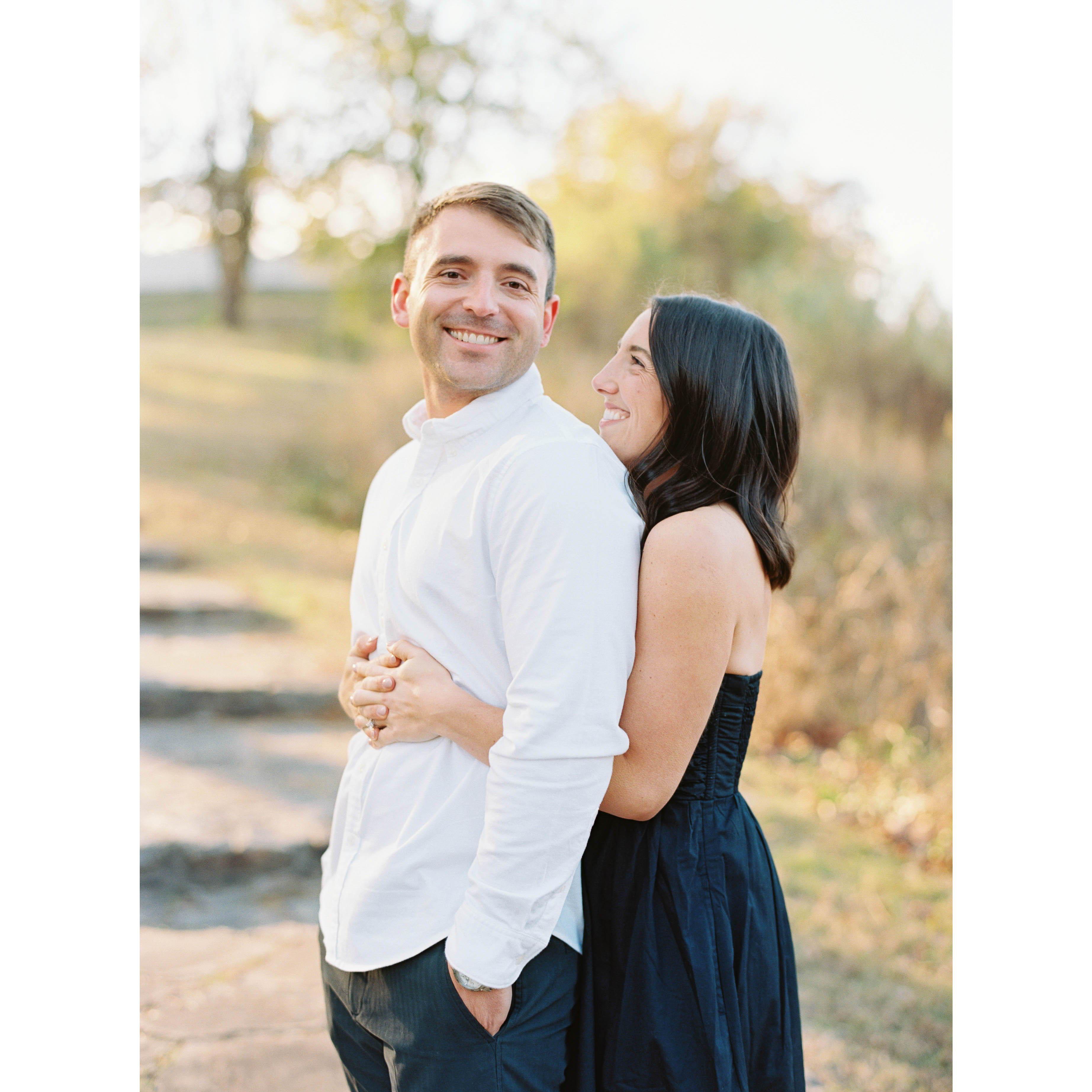 Our engagement shoot with the wonderful Kati Mallory. You can't tell but it was about 40 degrees 😅