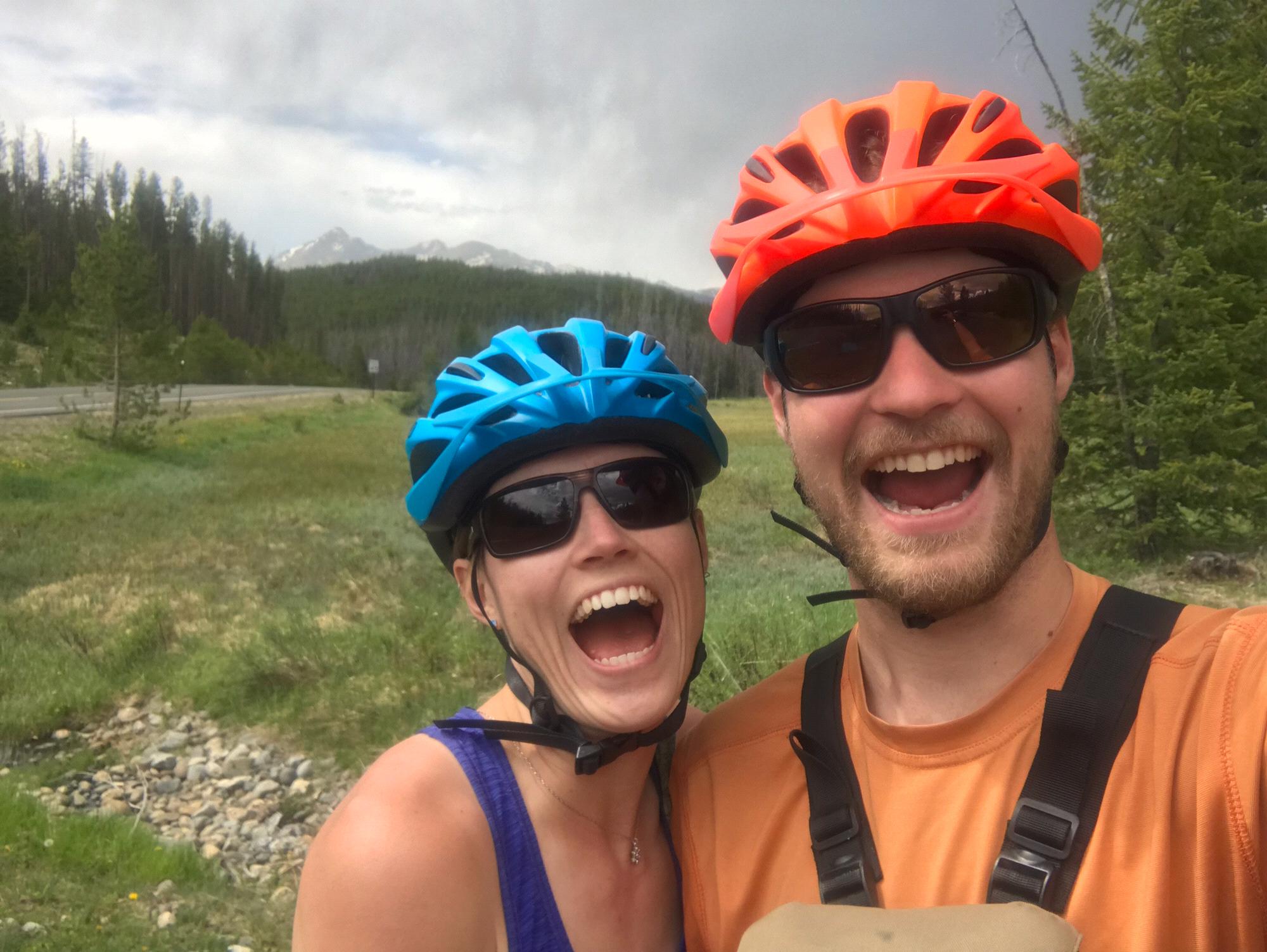 Rocky Mountain National Park (Becca's first long road bike)