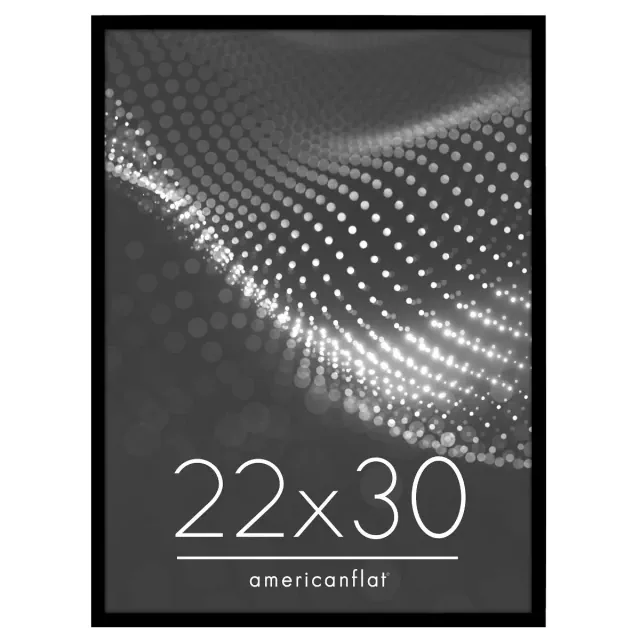 Americanflat 22x30 Poster Frame - Perfect for Photos and Artwork - Black