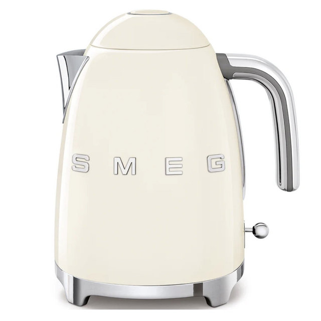 Retro-Style Electric Kettle (7 Cups) - Cream