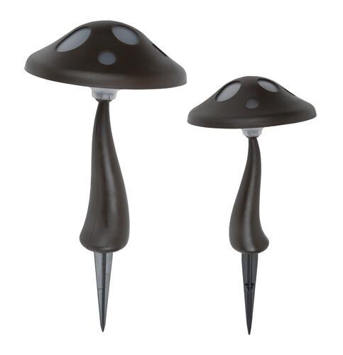 Patriot Lighting® Solar Integrated LED Mushroom Landscape Light - 2 Pack