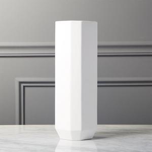 Intermix White Tall Vase