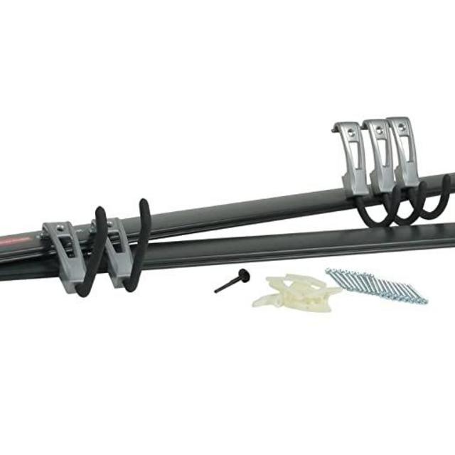 Rubbermaid FastTrack Garage Organization System All-in-One Rail & Hook System, 8-Piece, 2013151