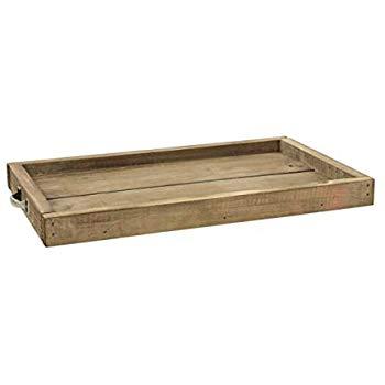 Park Hill Rustic Reclaimed Wood Serving Tray, 17.5"