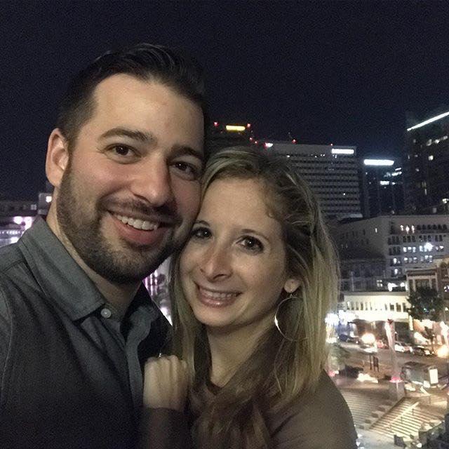 Our first picture together - Madhouse Comedy Club, San Diego, January 2018