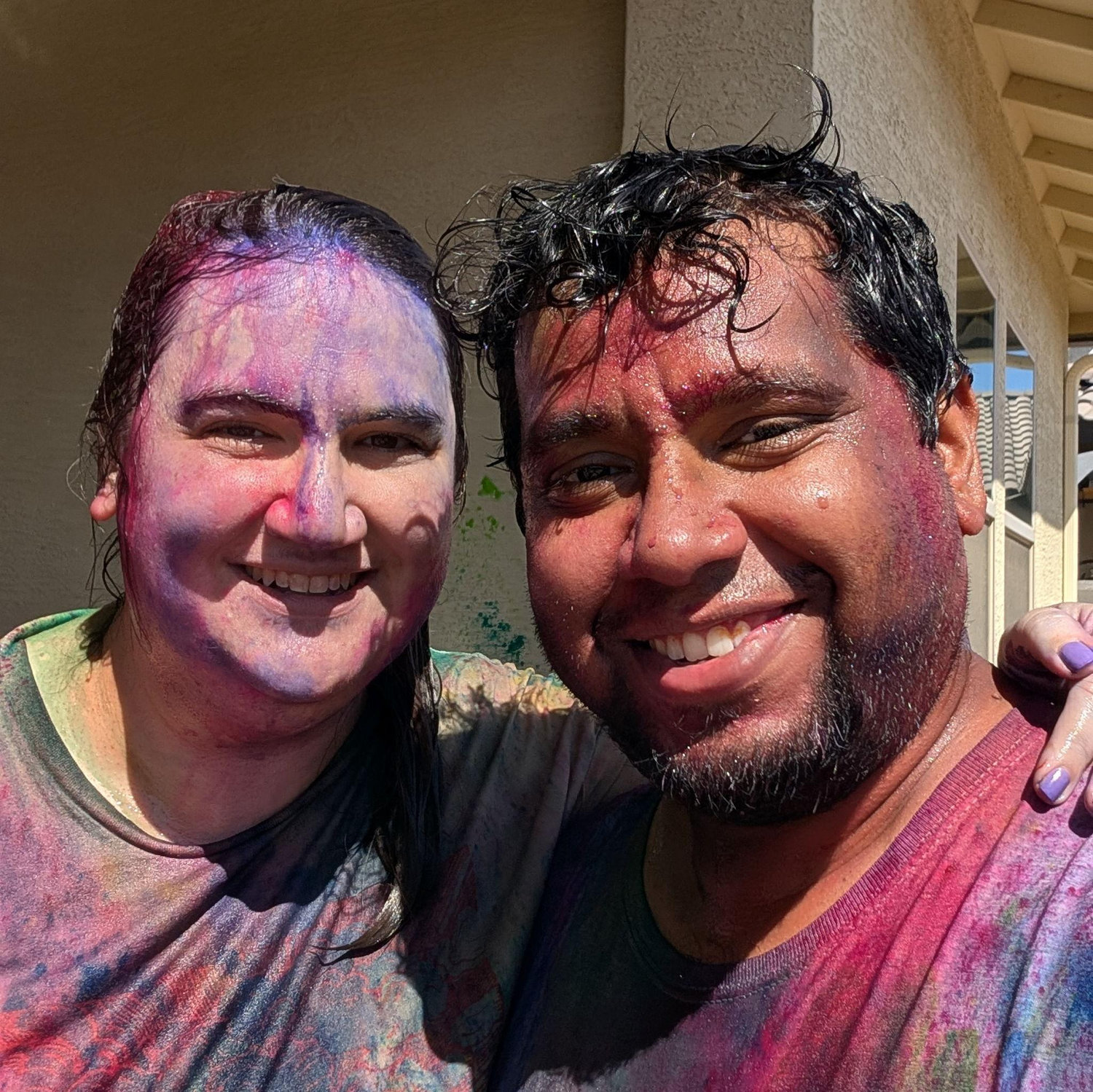 Our first Holi!