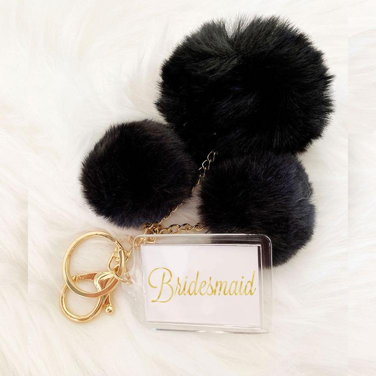 Wholesale Wedding Favors, Party Favors, by Event Blossom Pom Pom Keychains