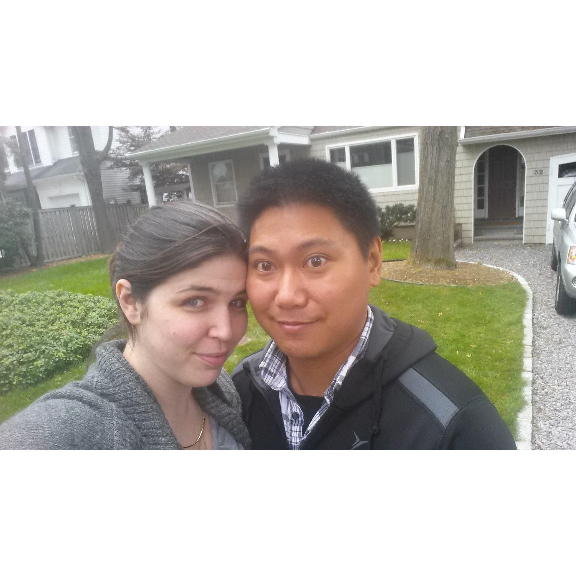 The day we closed on our home!