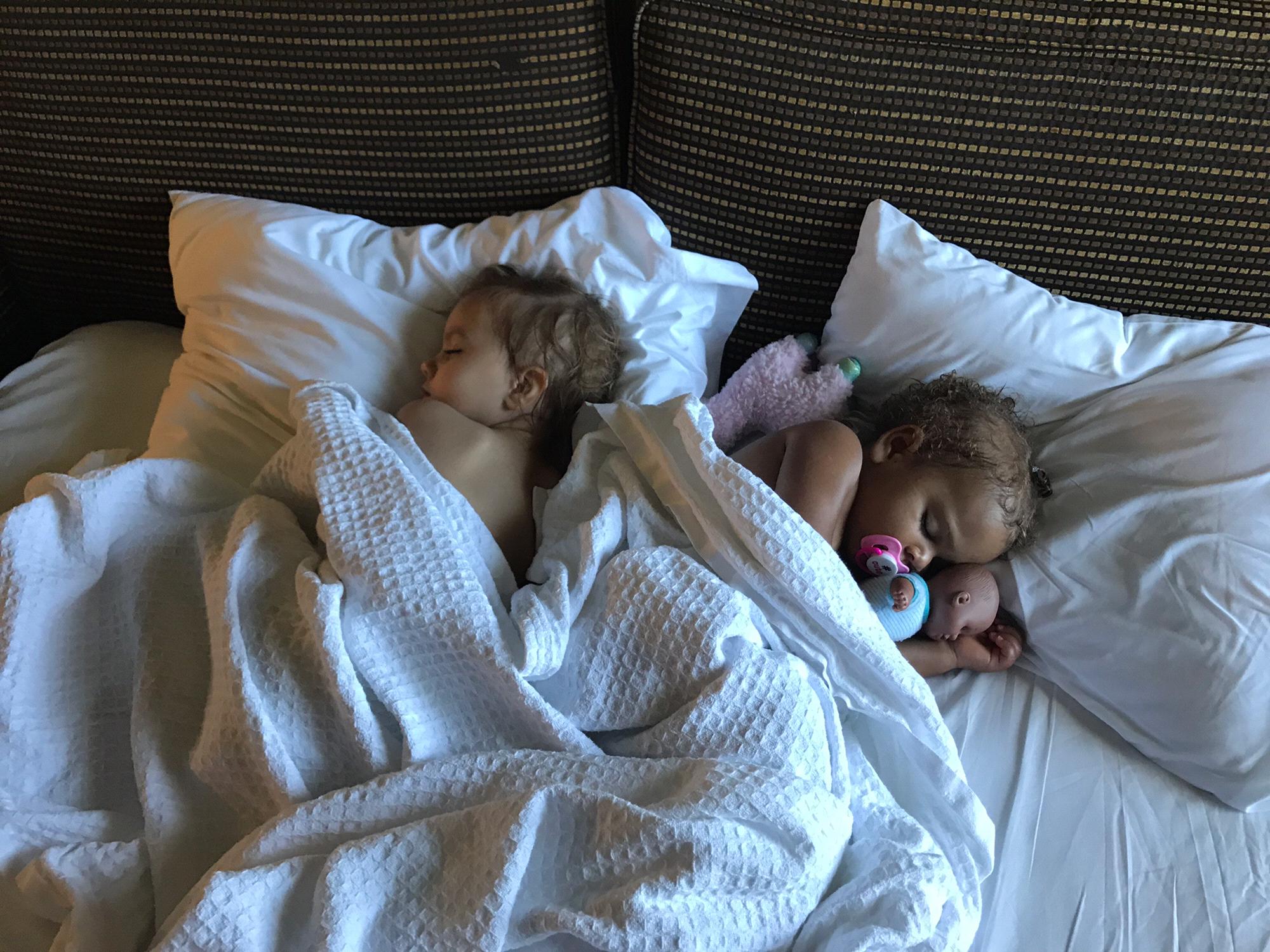Break from fun in the sun for toddler nap time
