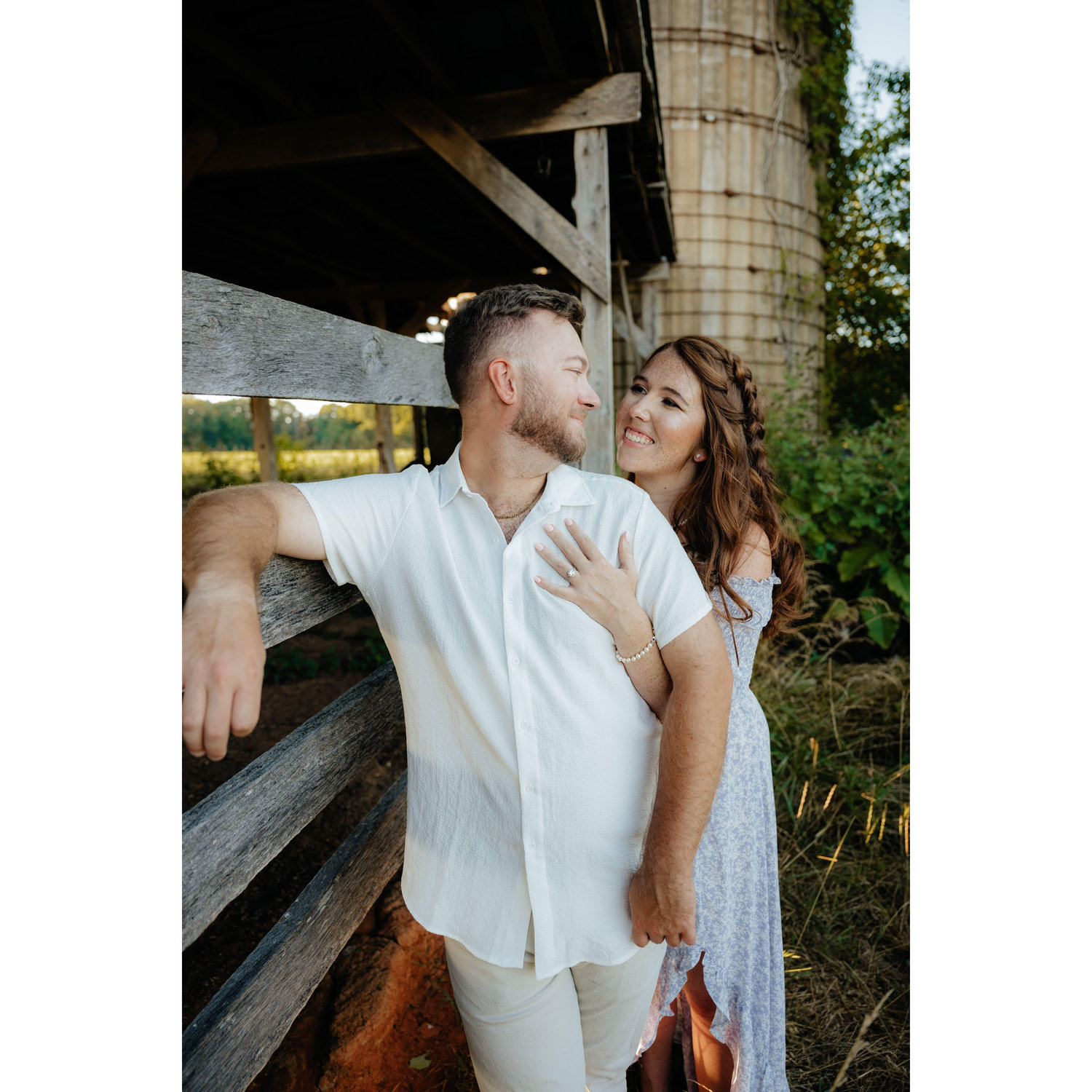 Our engagement session was July 1st. After several HOT days we were terrified we would be sweating like crazy. Luckily, the weather cooled just for us on July 1st!