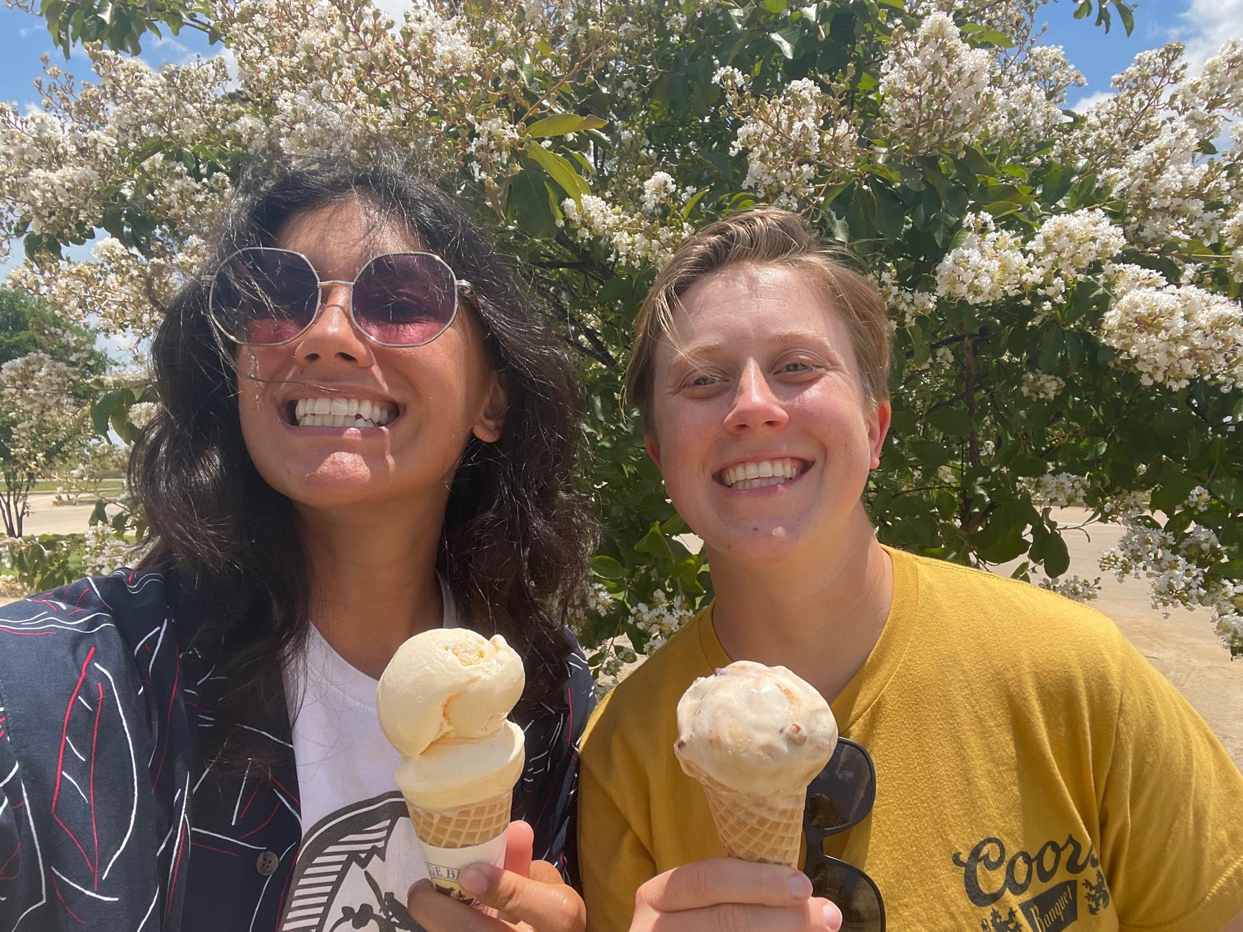 Mid-road-trip ice cream pit stop