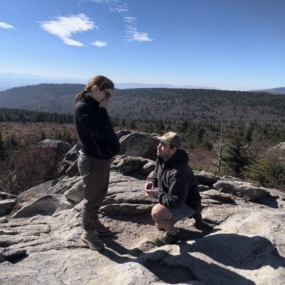 Jake proposing to Sarah in November 4th, 2023 at Grayson Highlands State Park. This is one of Sarah and Jake's favorite places because it is where they had their first date :)