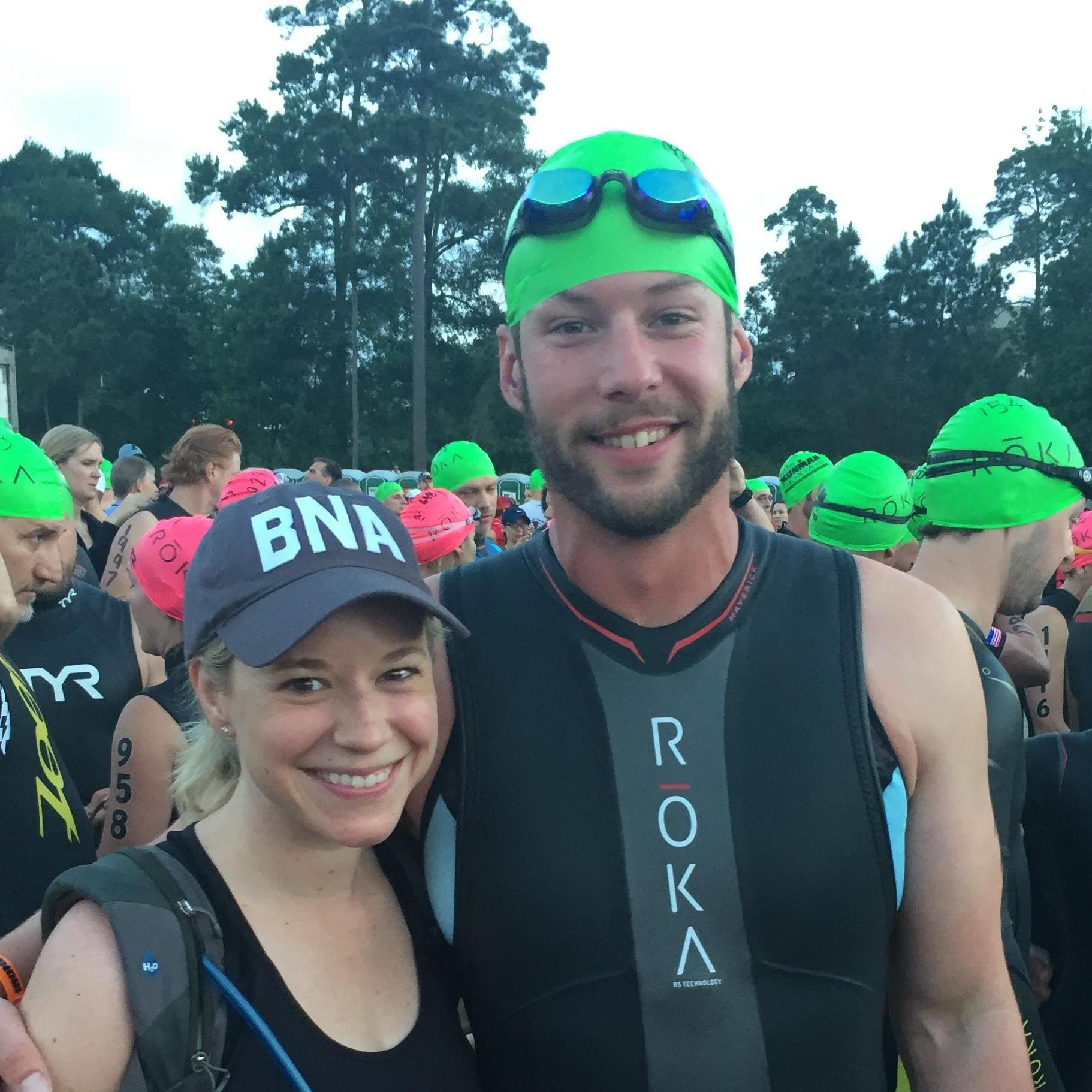 Josh's first Ironman race in Texas