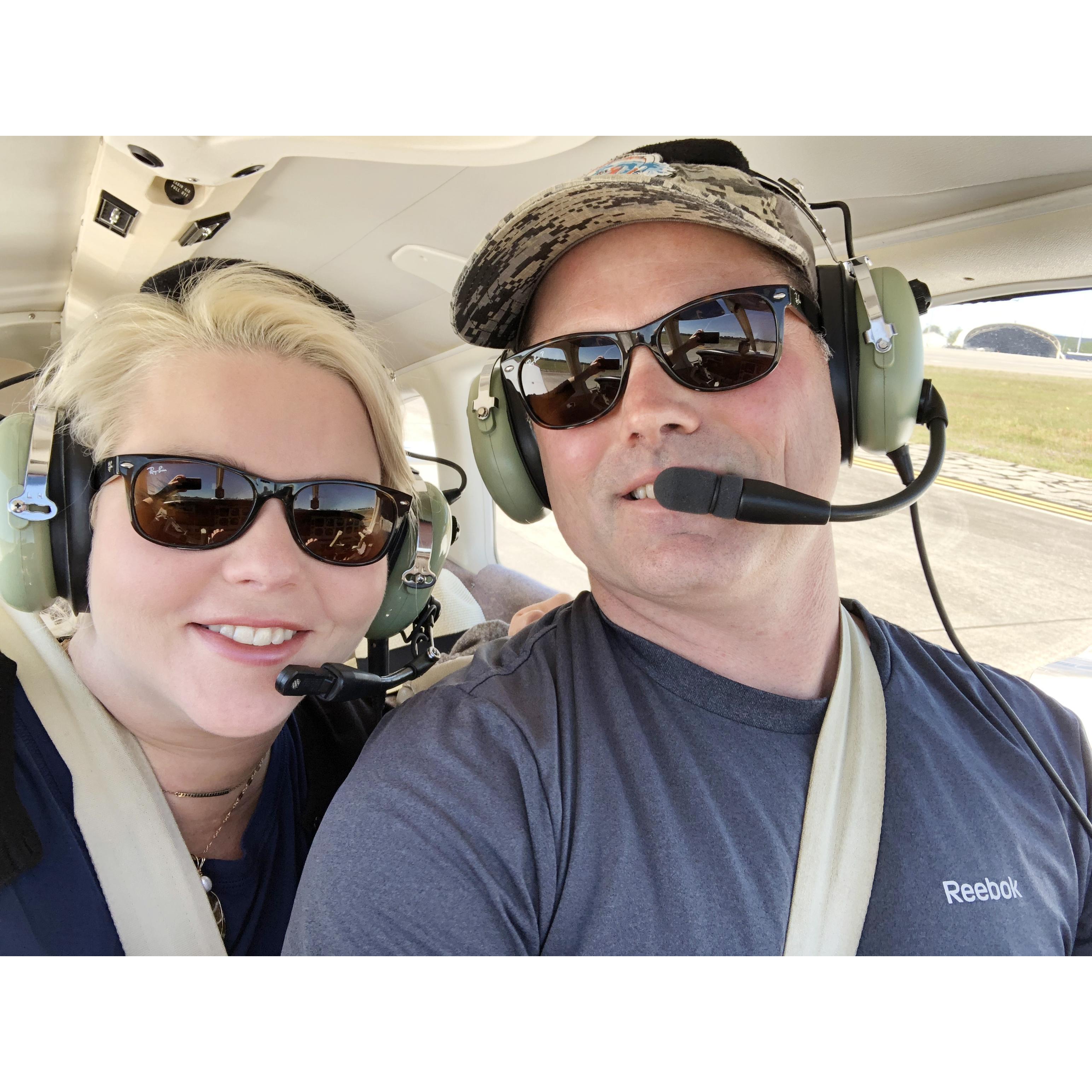 Leaving Savannah to fly to Columbia to visit Suzannah's parents on 4/21/2019.