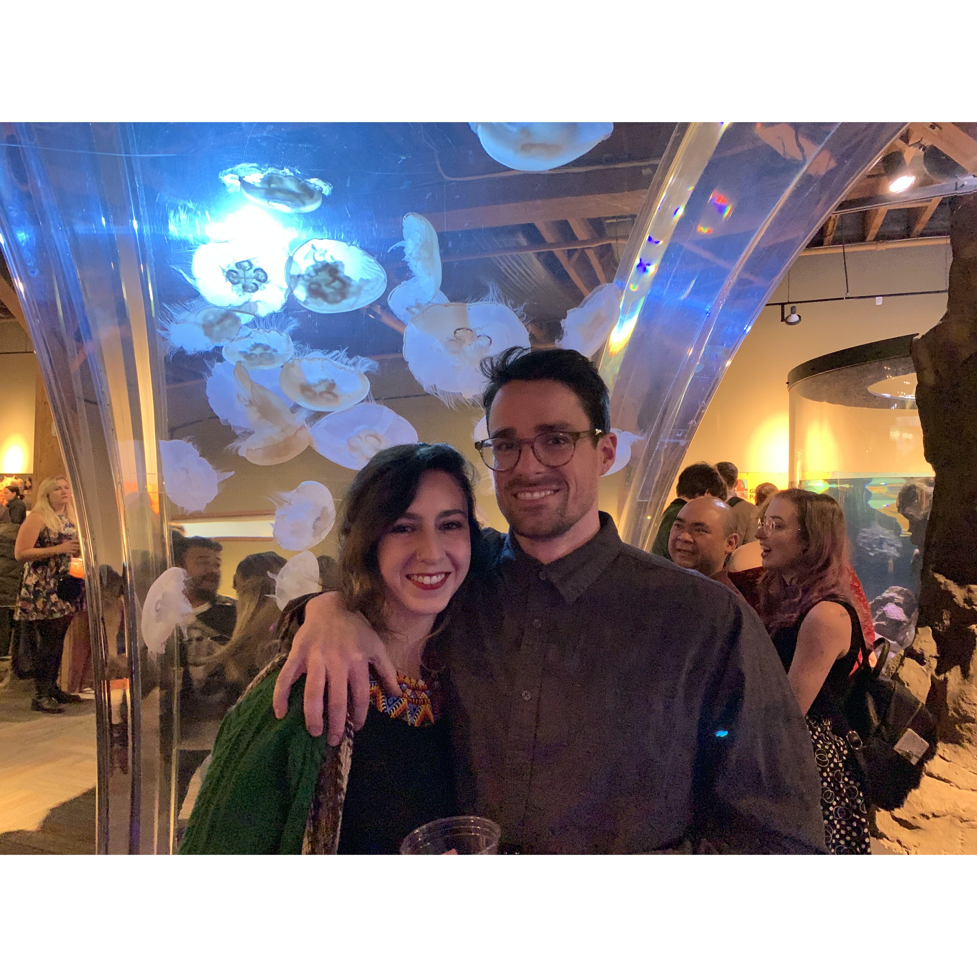 Our first Valentine's date to the Seattle aquarium