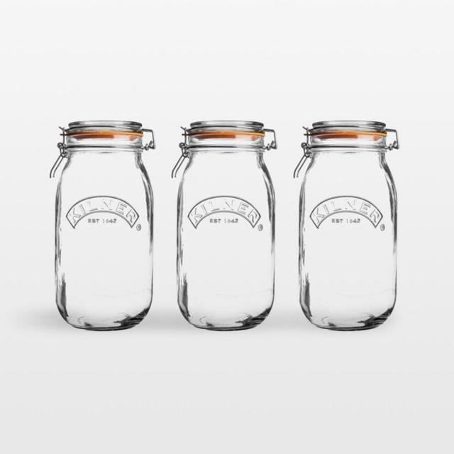 Kilner® 68-Oz. Round Clip-Top Jars, Set of 3