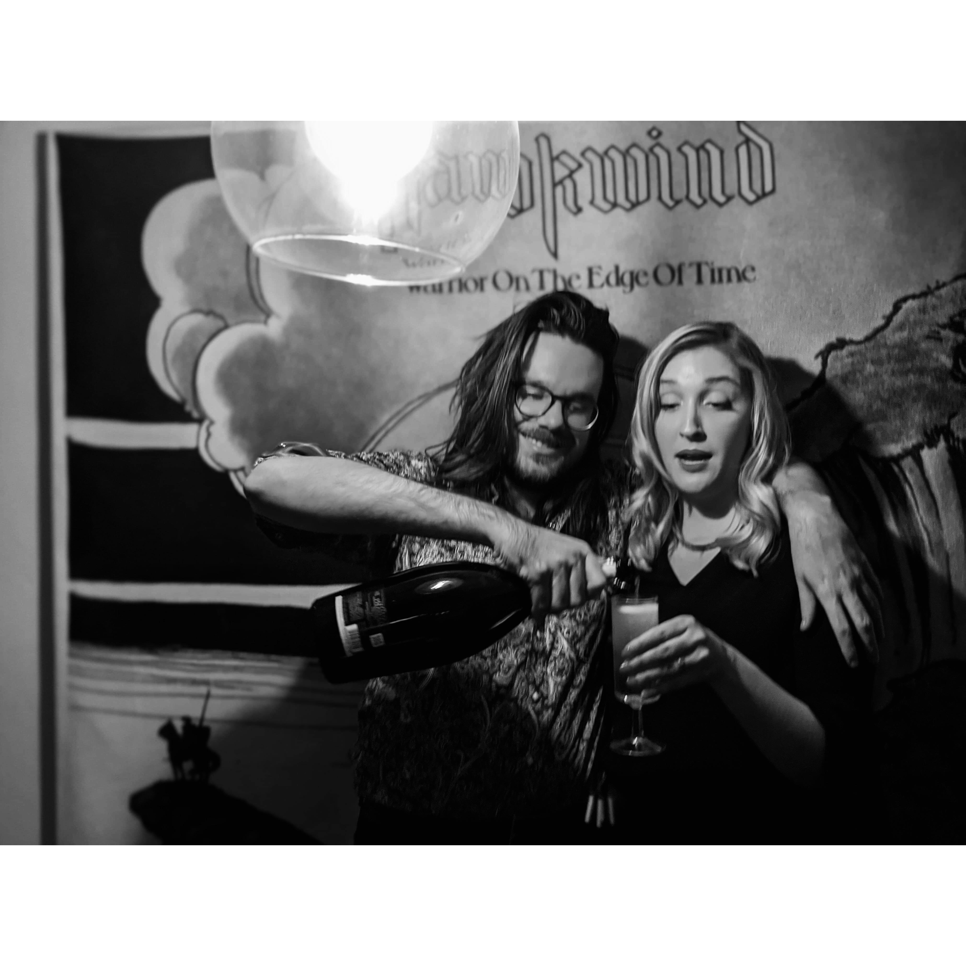 at our engagement party