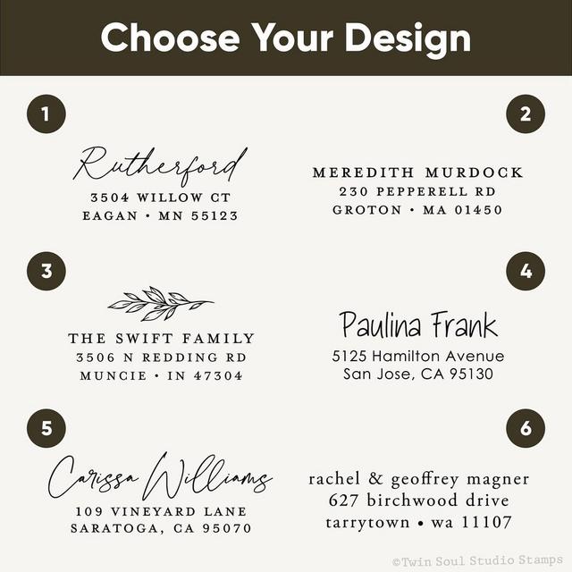 Custom Return Address Stamp | Self Inking Address Stamp | Personalized Name and Address Stamp | Housewarming Gift | Personalized Gift