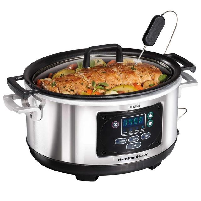 Hamilton Beach 6 Quart Oval Programmable Set & Forget® Slow Cooker