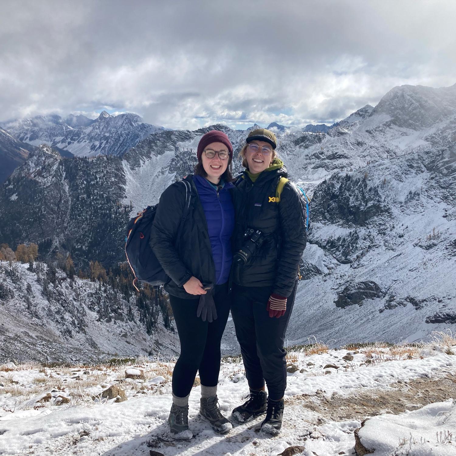 Our first camping trip together! Surprise snow in the North Cascades, October 2021