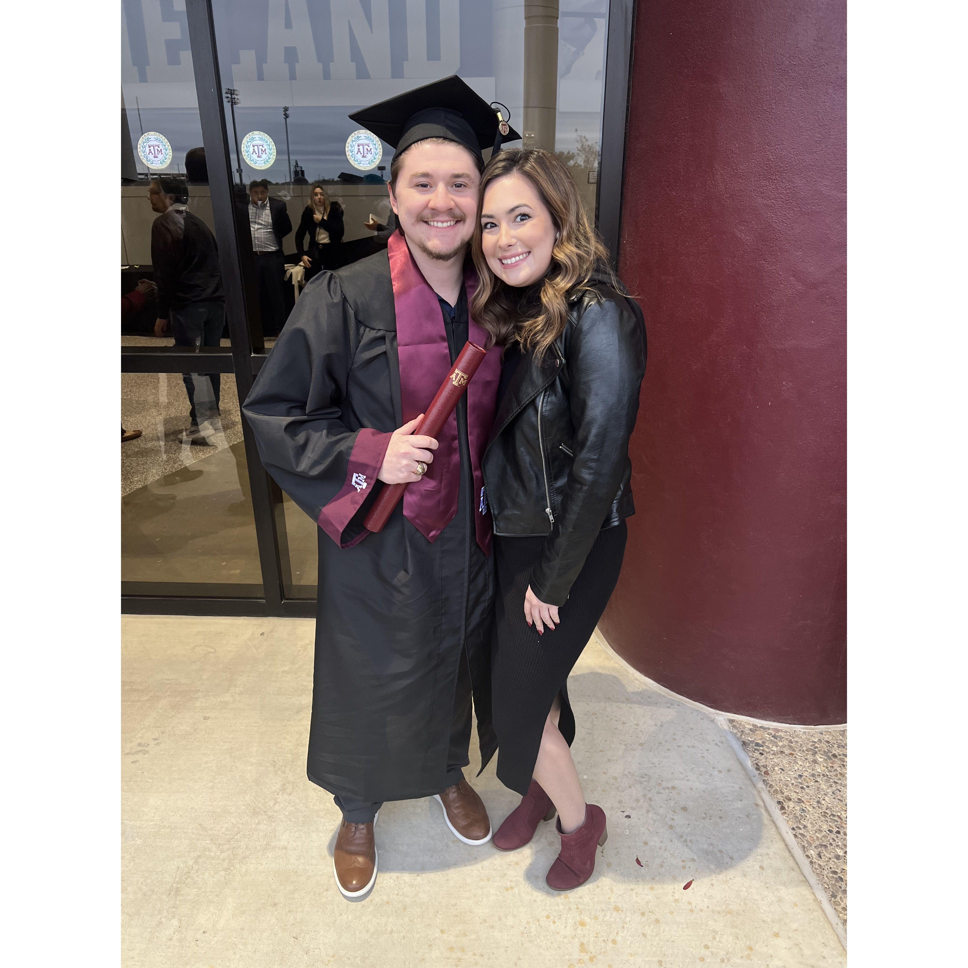 Blake’s college graduation. Gig ‘em!
