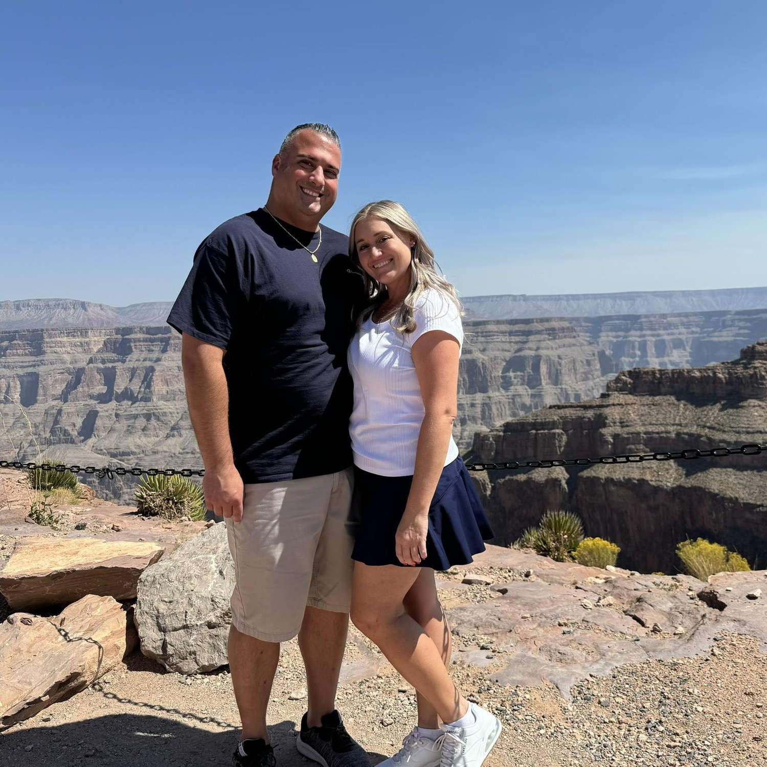 and saw the Grand Canyon.