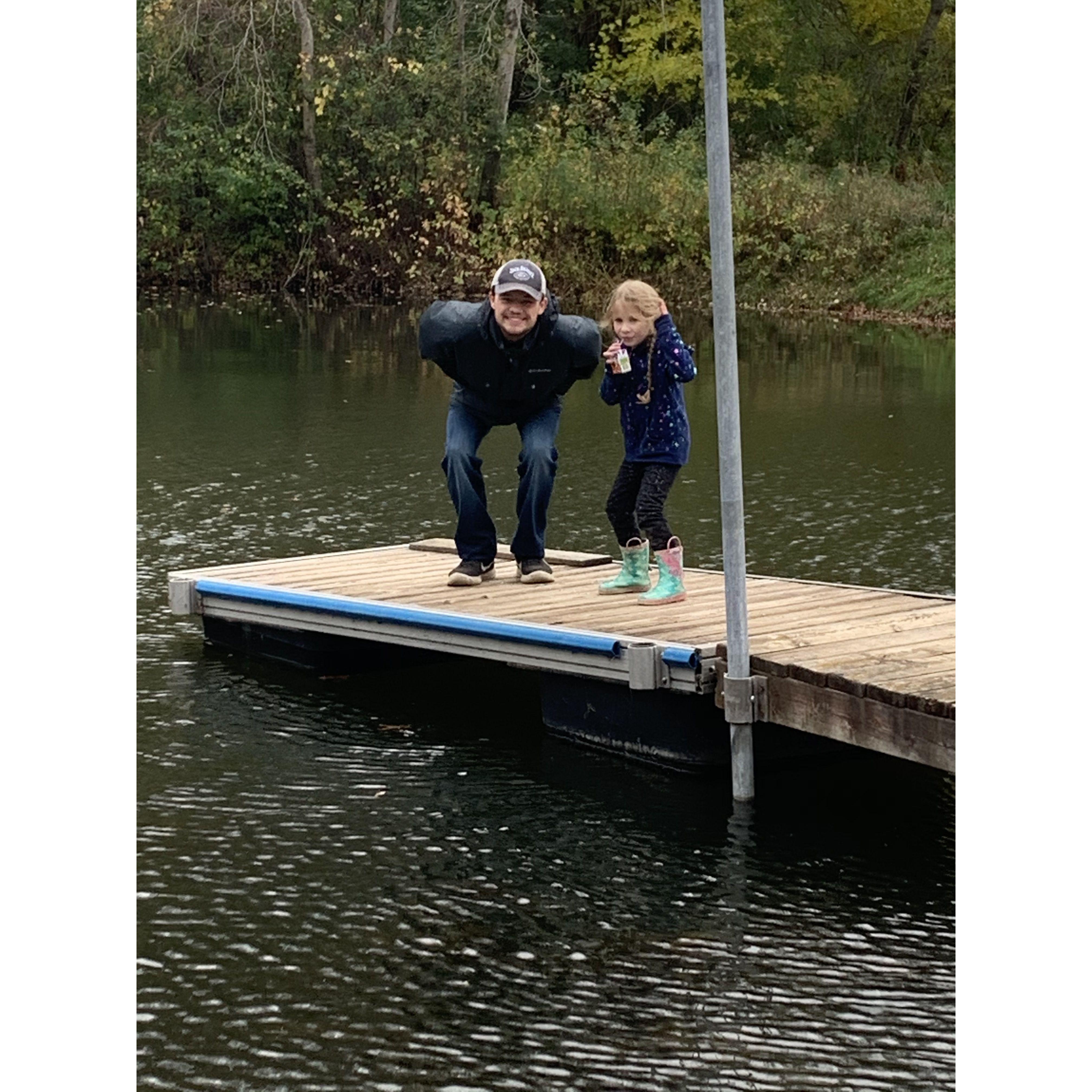 Andy goofing around with Evelynn