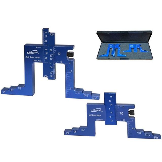 iGaging Router Table Depth Gauge Adjustable Set of 2