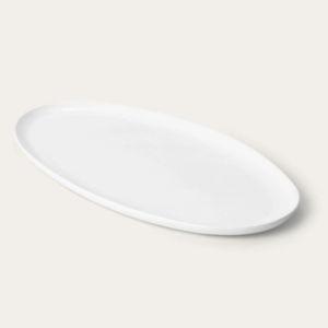 Oval Serving Platter Pearl White