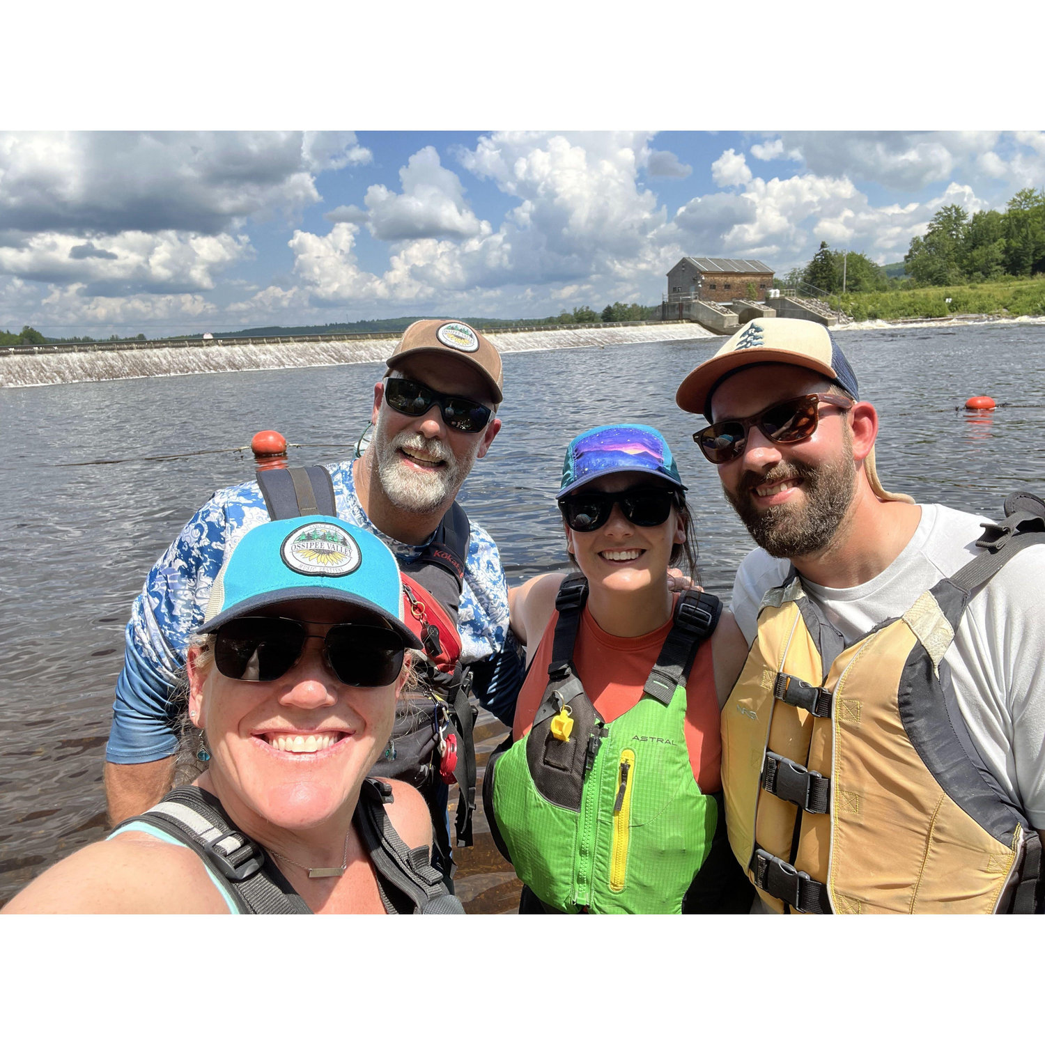 Rafting in Milan with Jim, Shannon, and Calvi
