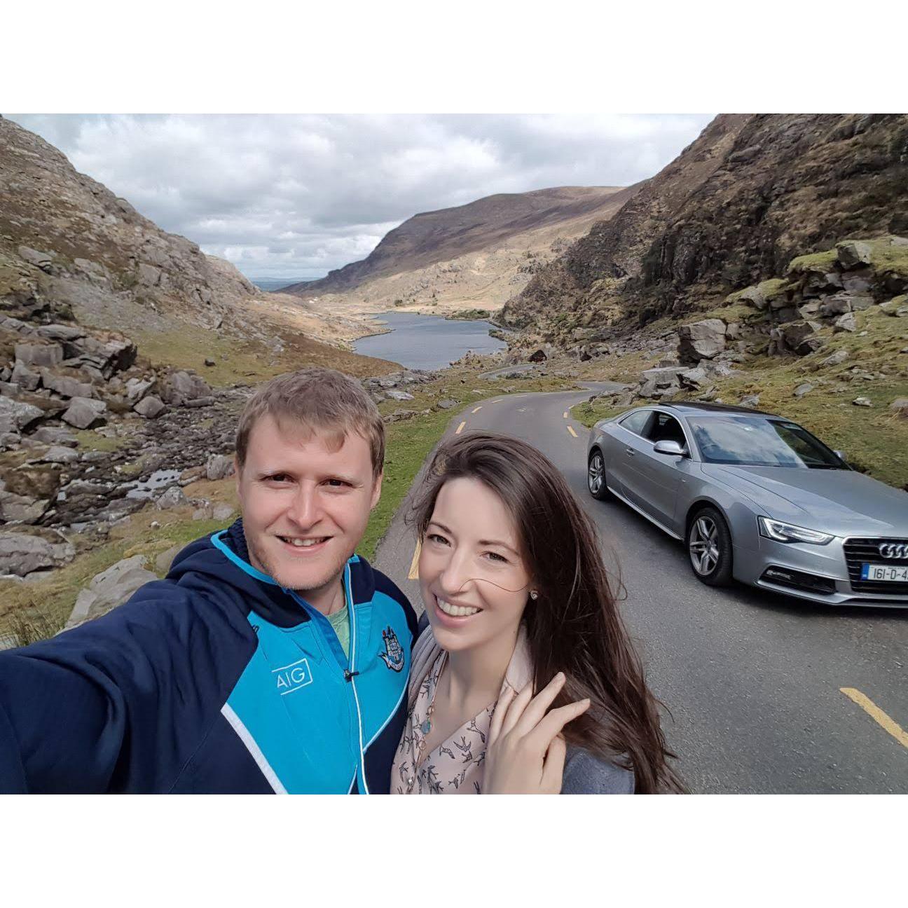 Touring around killarney..Dara with his dubs top of course