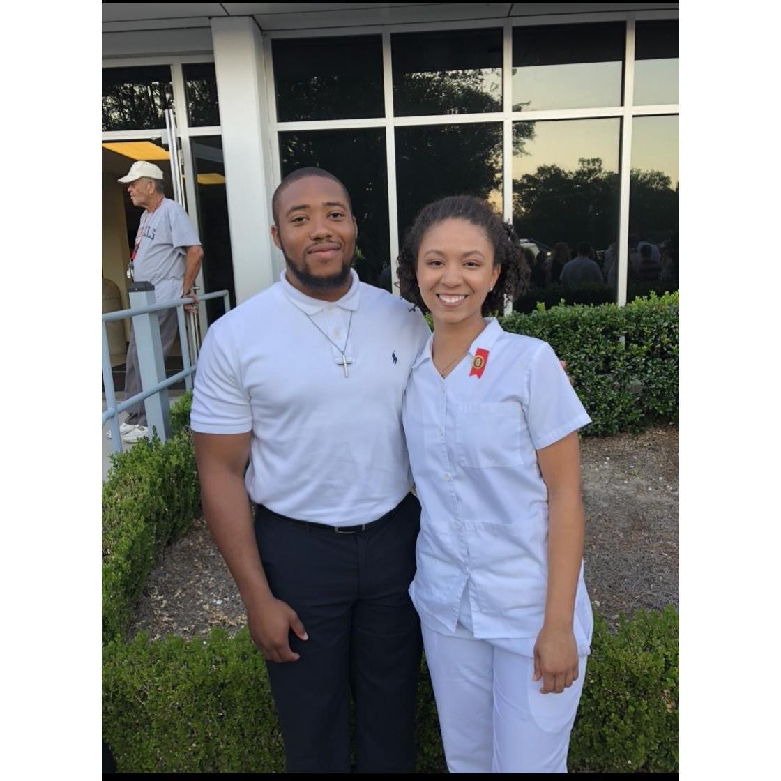 2018: Celebrating Briana completing Nursing School.