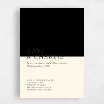 Butter, Yellow Wedding Invitation - Morrison Rise