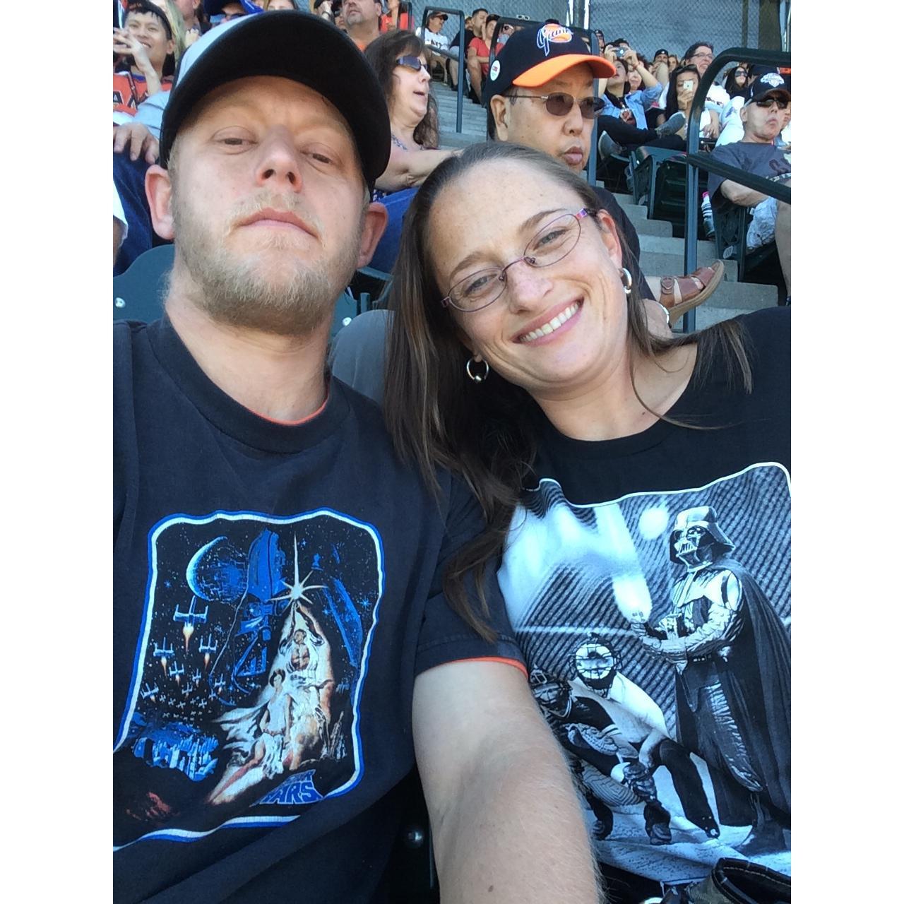 At the Giants Star Wars Day game.