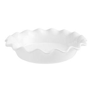 White Ceramic Ruffled Pie Dish - World Market