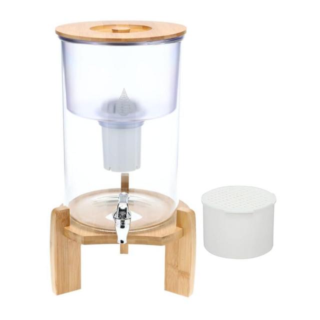 Invigorated Water pH Recharge Glass Alkaline Water Filter - Countertop Purifier - Large Alkaline Water Pitcher Plus 1-Pack PH002 UF Membrane Filter Bundle
