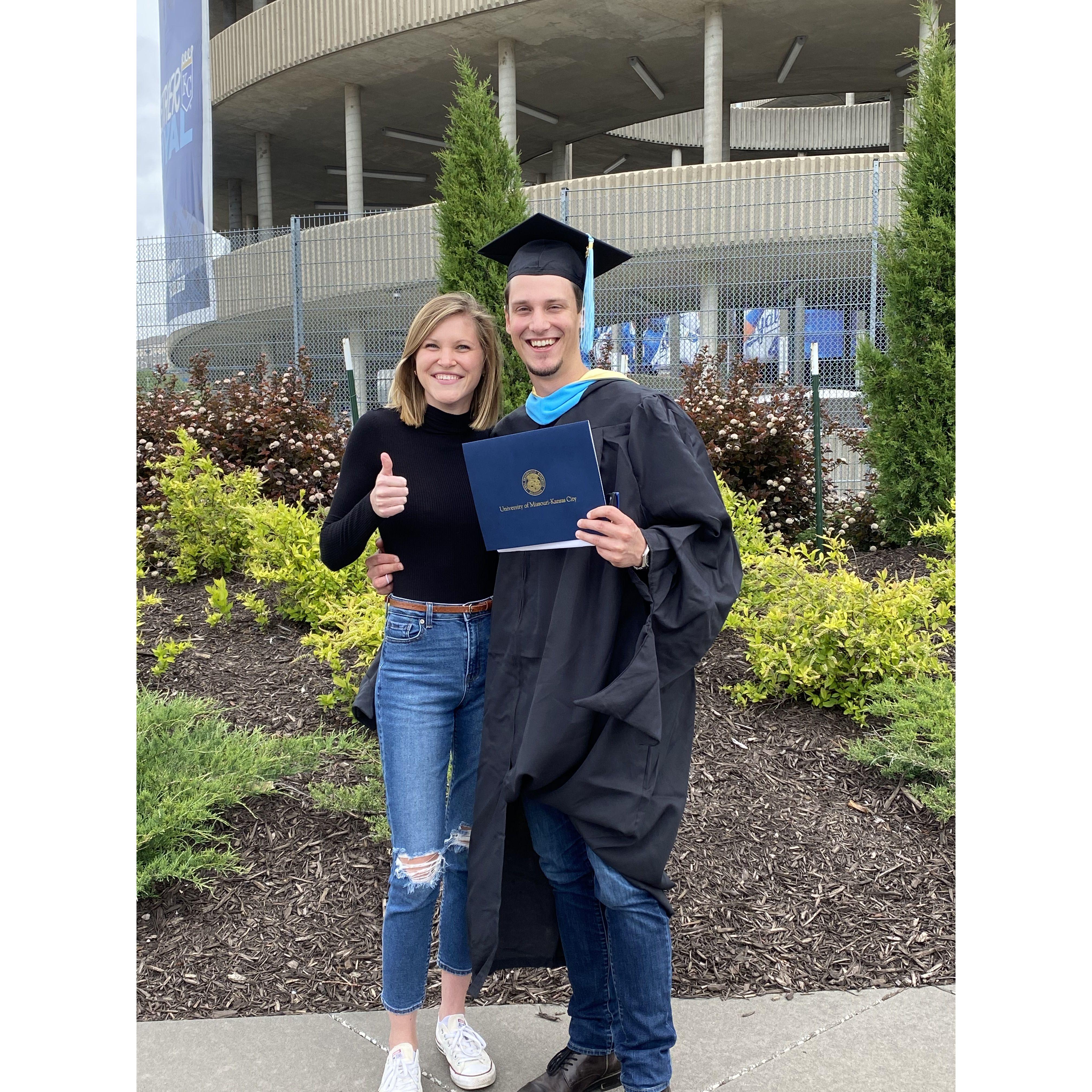 Michael graduates with his Master’s in Counseling at University of Missouri - Kansas City