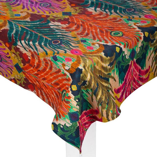 Matthew Williamson Cotton Table Cloth - Peacock Feather