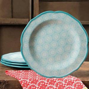 The Pioneer Woman Hyacinth 10.5" Dinner Plate Set, Set of 4 - Walmart.com