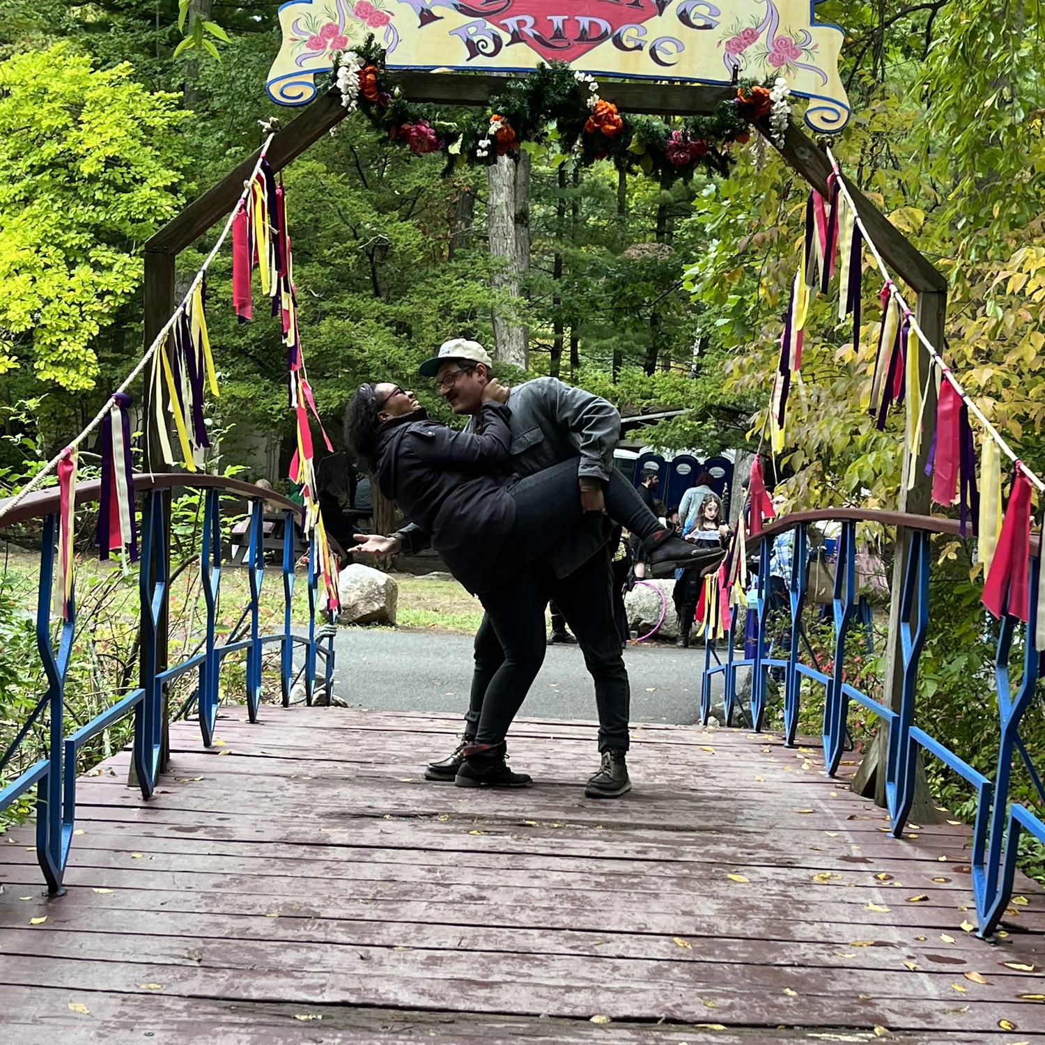 Renaissance Faire Kissing Bridge ❤️