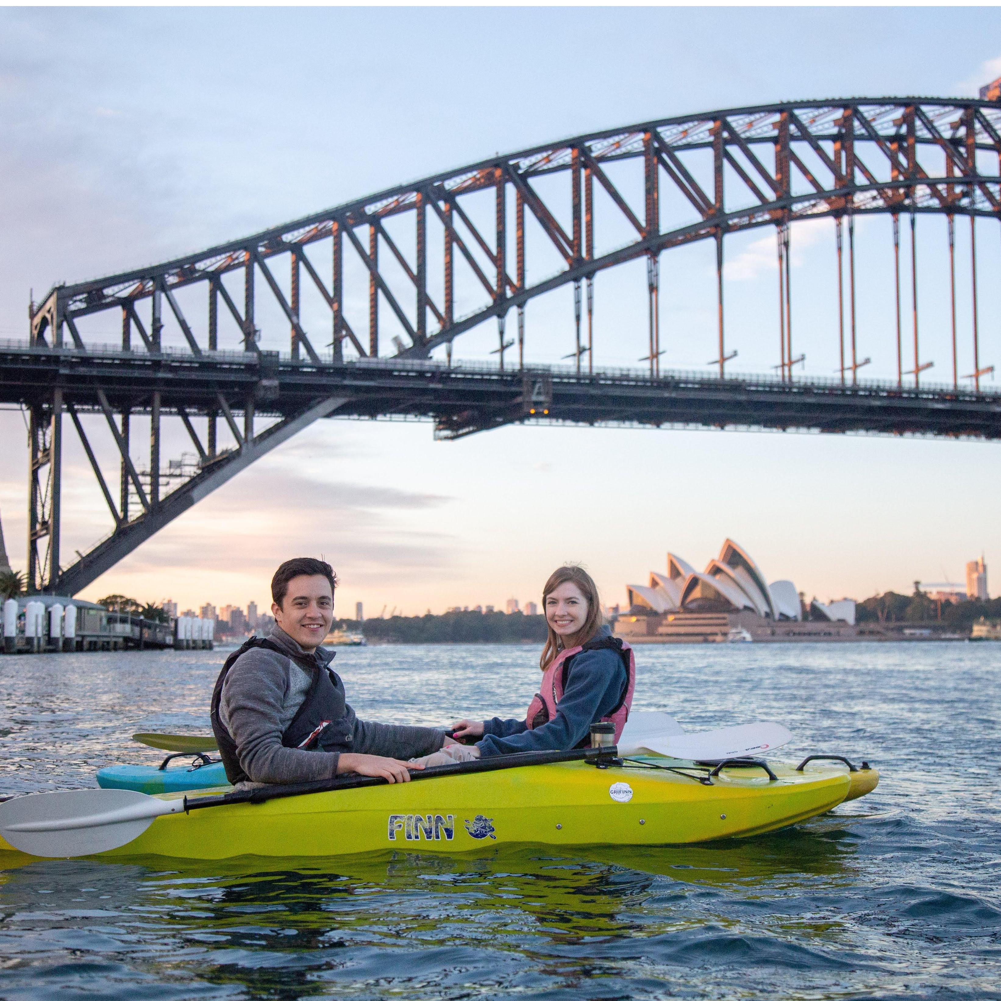 Sunrise kayak in Sydney Harbor