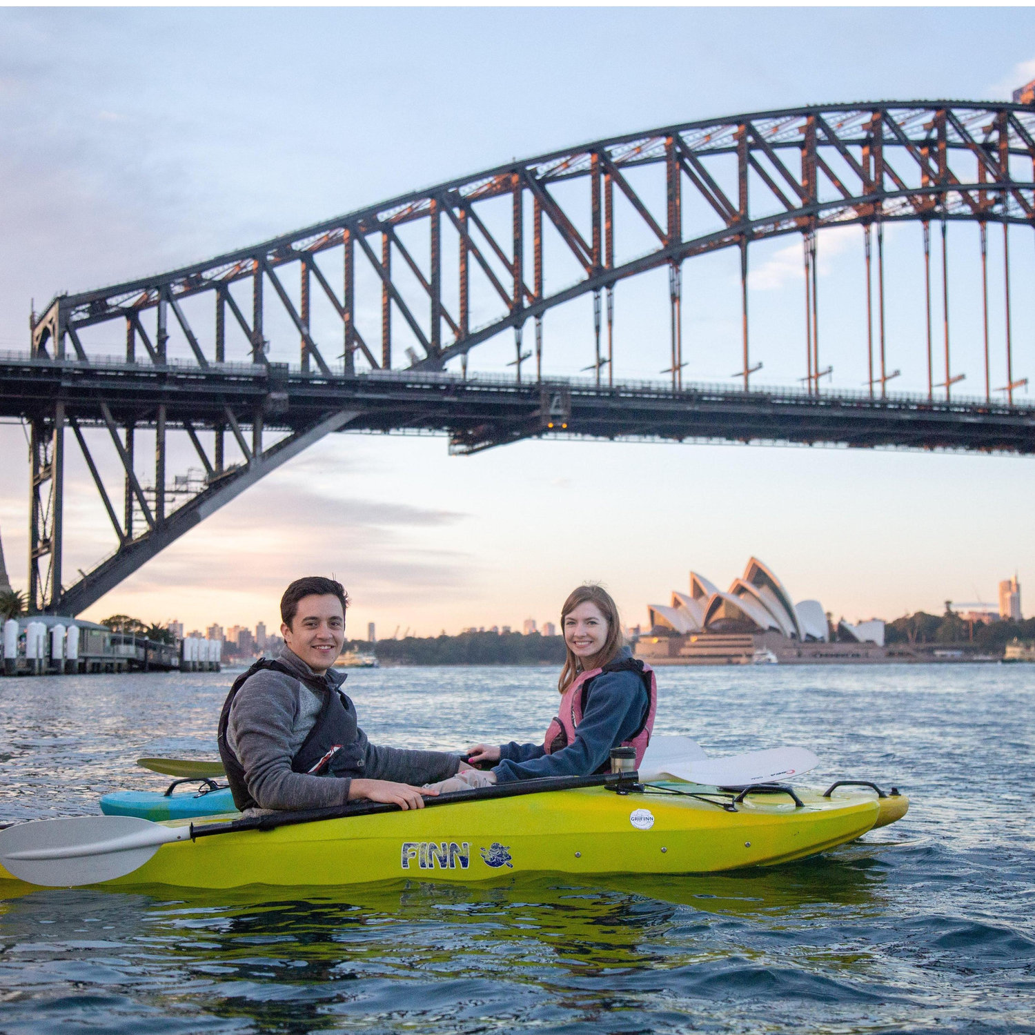 Sunrise kayak in Sydney Harbor