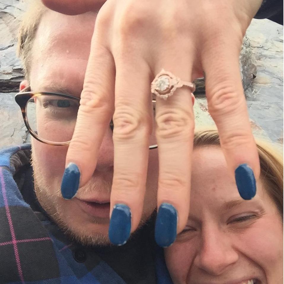 Trying to figure out how to take the best "ring" picture. "What do I do with my hand"