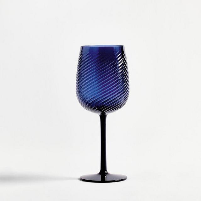 Monique Lhuillier Campania Outdoor Wine Glasses, Set of 4 - Blue