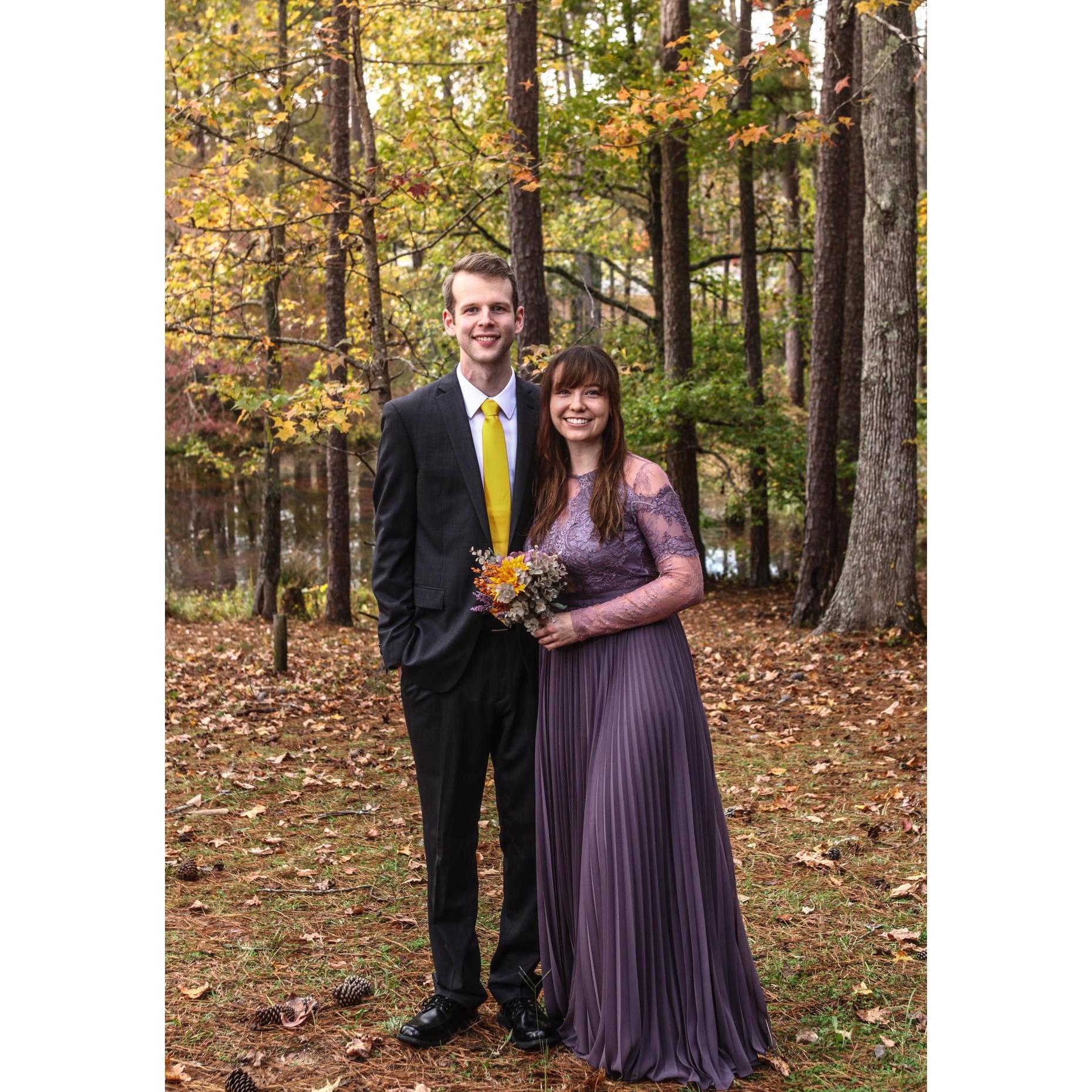 Jen and Eric's wedding reception was lovely.