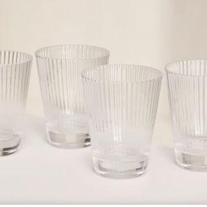Fluted Water Glass, Set of Four